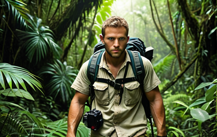 **
A determined explorer navigating a dense jungle, representing the challenging but rewarding journey of certification renewal. Focus on the explorer's gear, compass, and the lush, overgrown environment. Highlight the feeling of adventure and discovery.
**