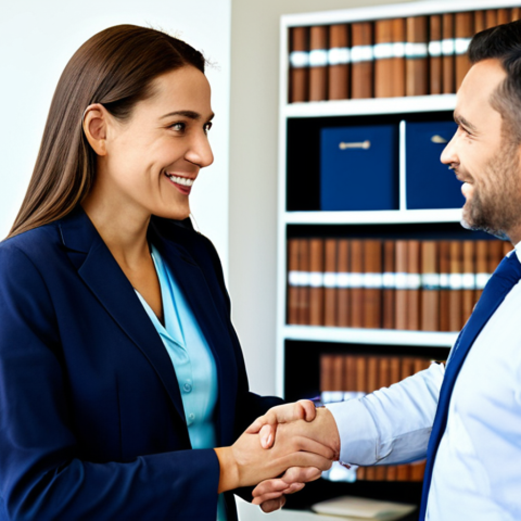 **

"A rehabilitation consultant, fully clothed in professional attire, is engaged in a friendly and supportive conversation with a client in a bright, modern office setting. The client is also fully clothed and appears comfortable. Focus on the consultant’s empathetic expression and body language. Background includes bookshelves and motivational artwork. Safe for work, appropriate content, family-friendly, perfect anatomy, correct proportions, well-formed hands, natural body proportions, high quality."

**