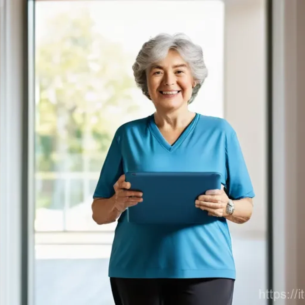 장애인재활상담사 추천 커뮤니티 - **Prompt:** A compassionate and professional female physical therapist in her late 30s, dressed in s...