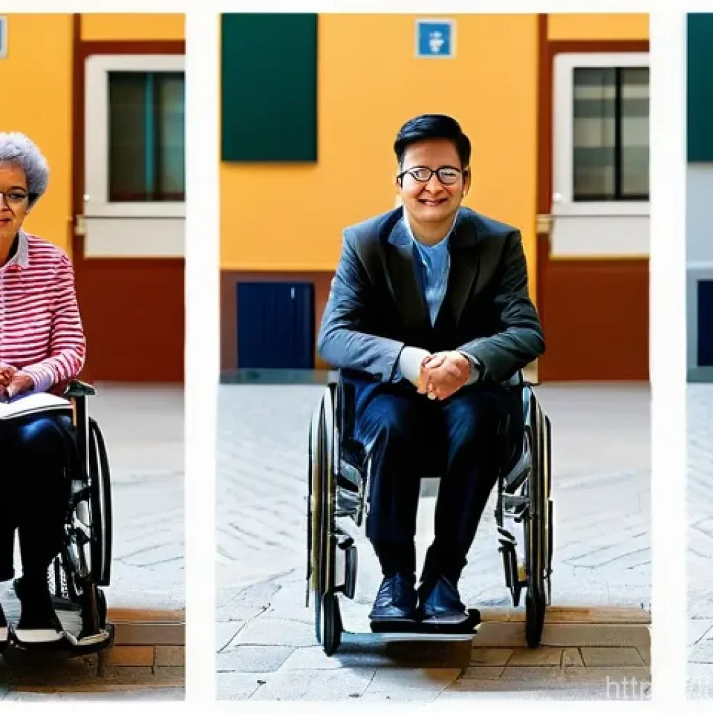 장애인재활상담사 직무분석 - Here are three detailed image prompts in English, designed to capture the essence of the "Consulente...