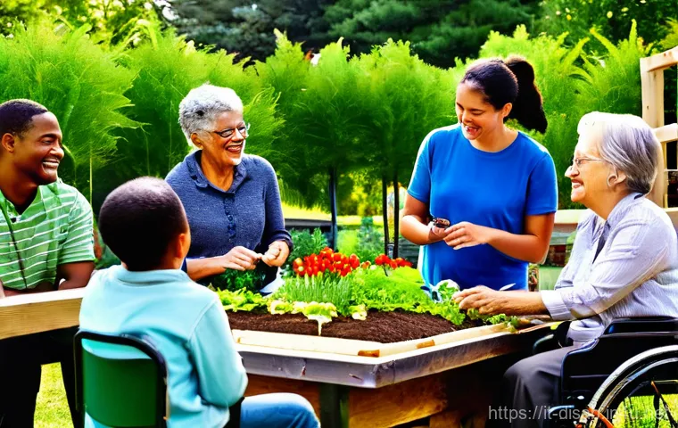 장애인재활상담사 보수교육 정보 - **Theme: Inclusive Life Planning and the Bio-Psycho-Social Model**
    A vibrant, warmly lit scene d...