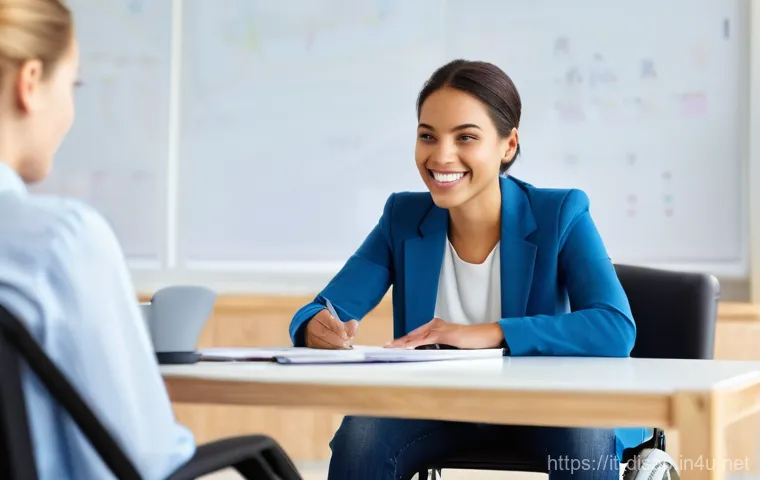 장애인재활상담사와 심리상담 차이점 - **Rehabilitation Counselor: Path to Autonomy**
    "A bright, optimistic image featuring a professio...