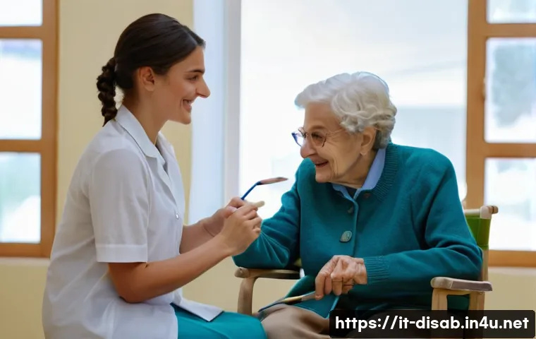 장애인재활상담사 실습 후기 - **Prompt:** A young, empathetic Italian rehabilitation consultant, wearing smart casual attire, gent...