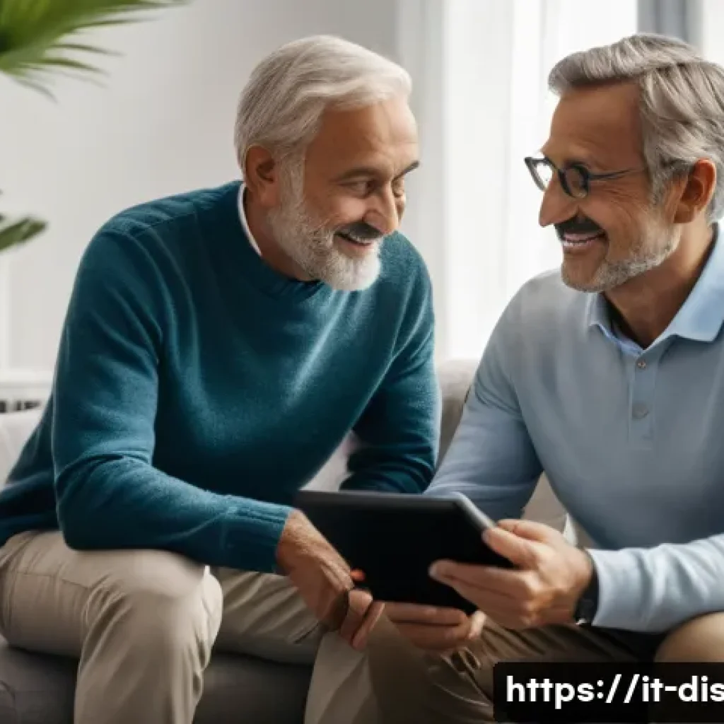 장애인재활상담사 현장감 있는 상담 - A professional rehabilitation consultant attentively listening to a middle-aged Italian man with a v...